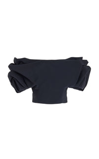 Black / Top Erwan en soie - Black