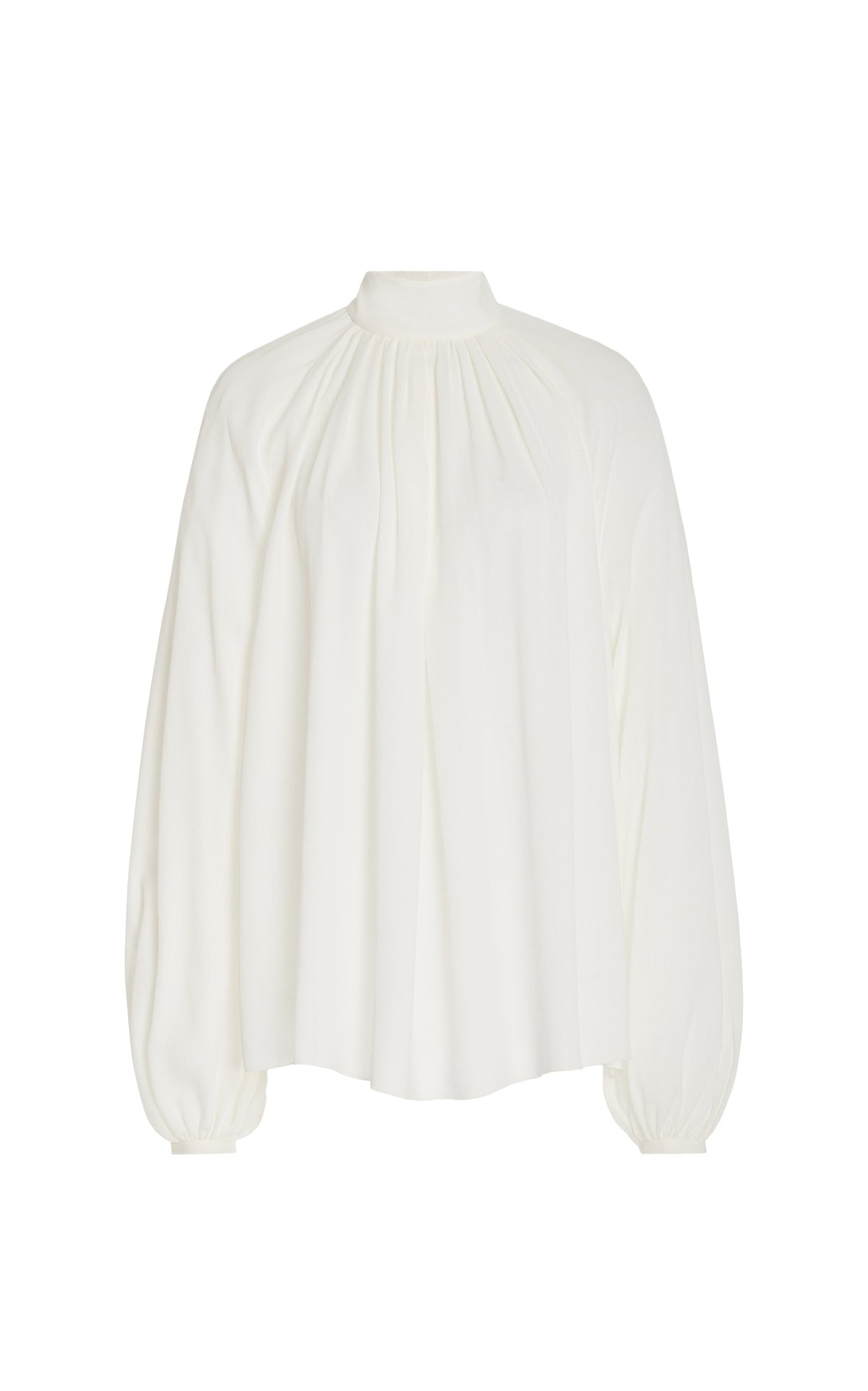 Ivory / Top Kiian à col roulé en soie - Ivory