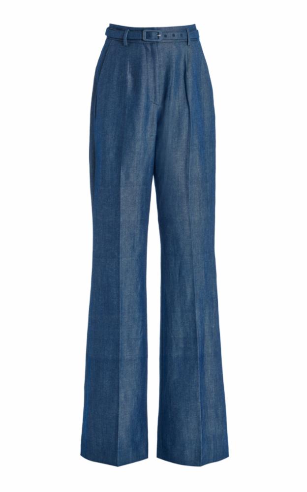 Deep Fluorite Blue / Pantalon Josh en laine - Deep Fluorite Blue