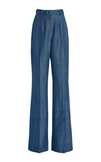 Josh Wool Trousers - Deep Fluorite Blue