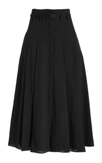 Black / Jupe Dugald en lin - Black