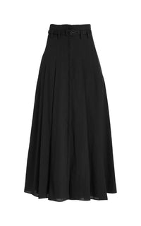 Black / Jupe Dugald en lin - Black