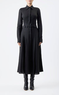 Black / Jupe Dugald en lin - Black