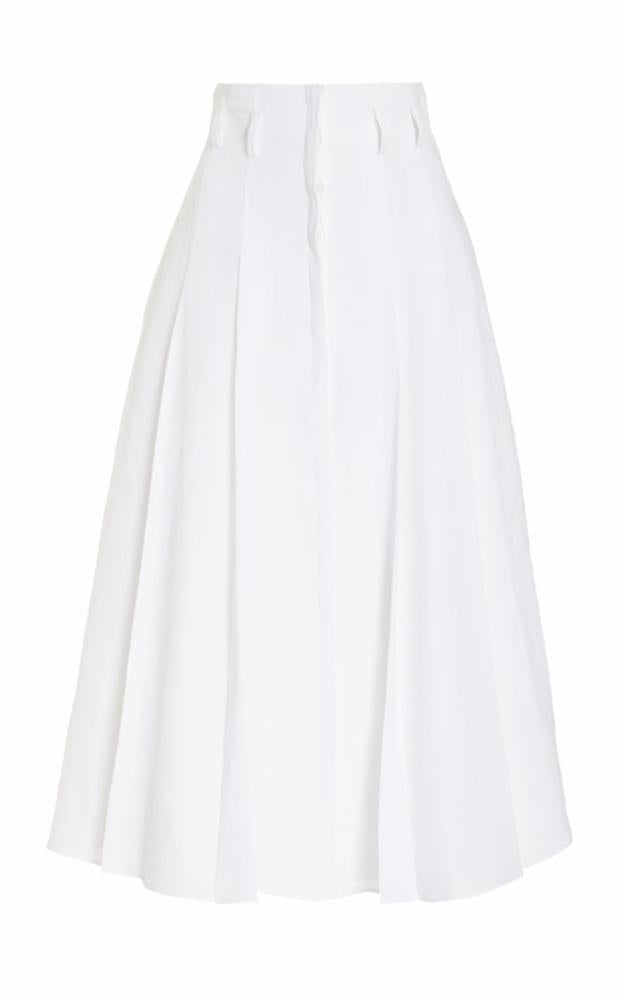 White / Jupe Dugald en lin - White