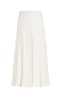 Ivory / Jupe Binka évasée en laine - Ivory