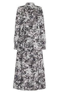 Galway Shirtdress en gris scale w / gris horse parade
