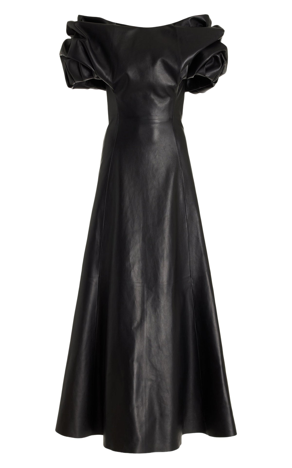 Black / Robe Gwyneth en cuir - Black