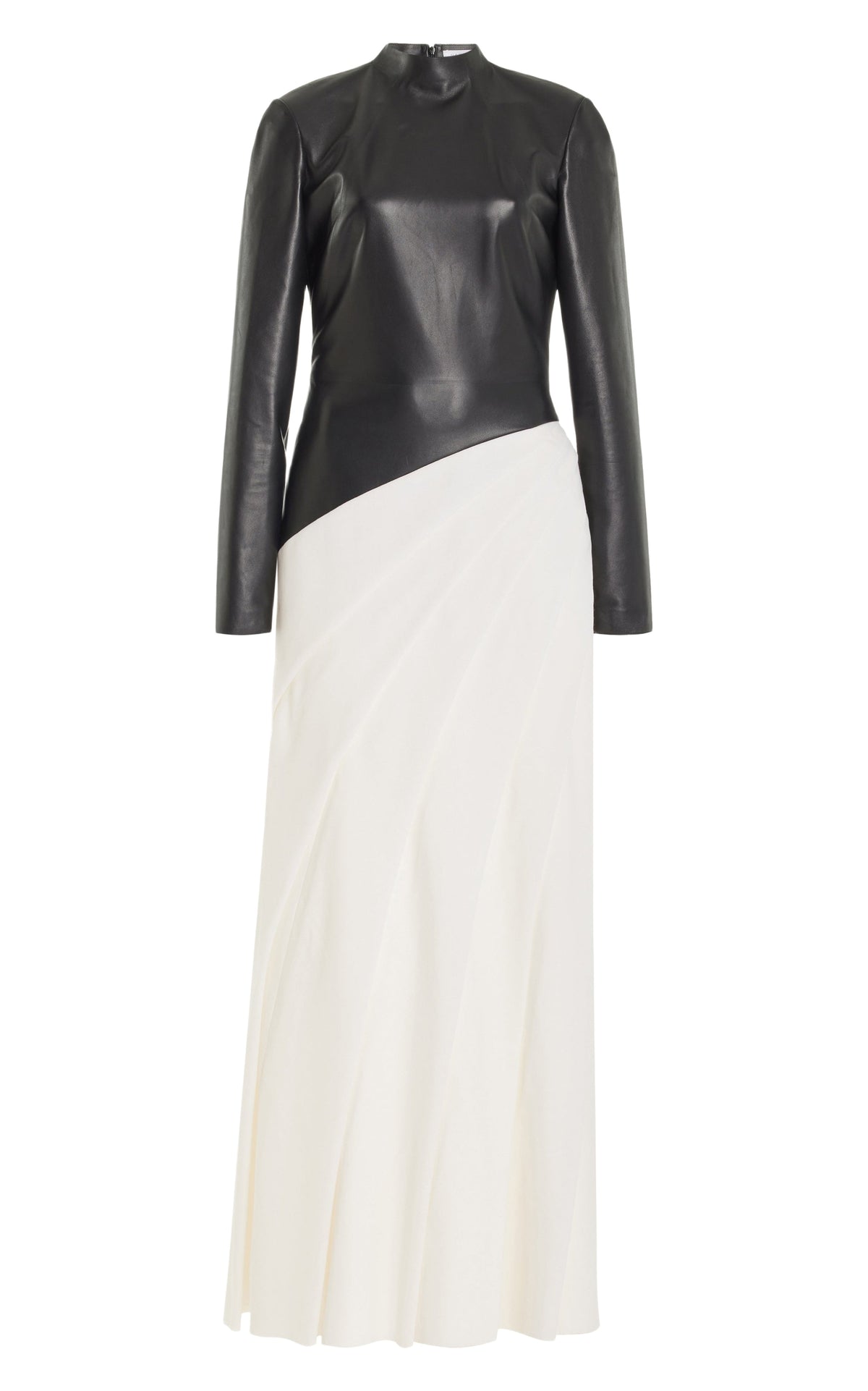 Black & Ivory / Robe Aulay en cuir - Black & Ivory