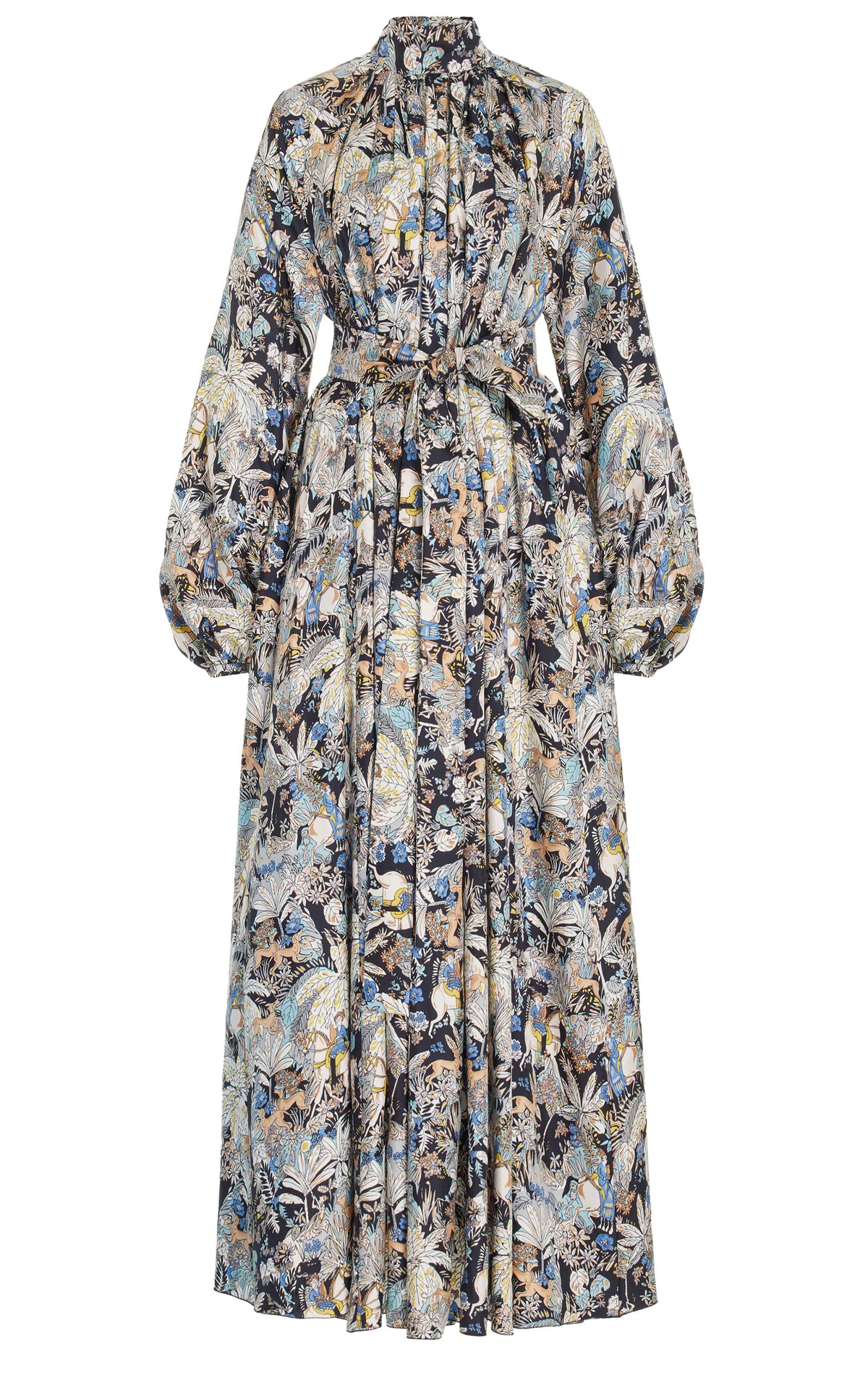 Cedric Dress en bleu multicolore horse parade