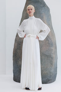 Grey Scale W & Grey / Robe Cedric en soie - Grey Scale W & Grey