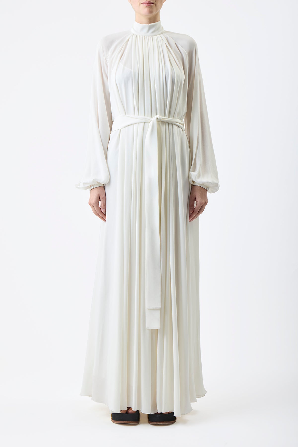 Grey Scale W & Grey / Robe Cedric en soie - Grey Scale W & Grey