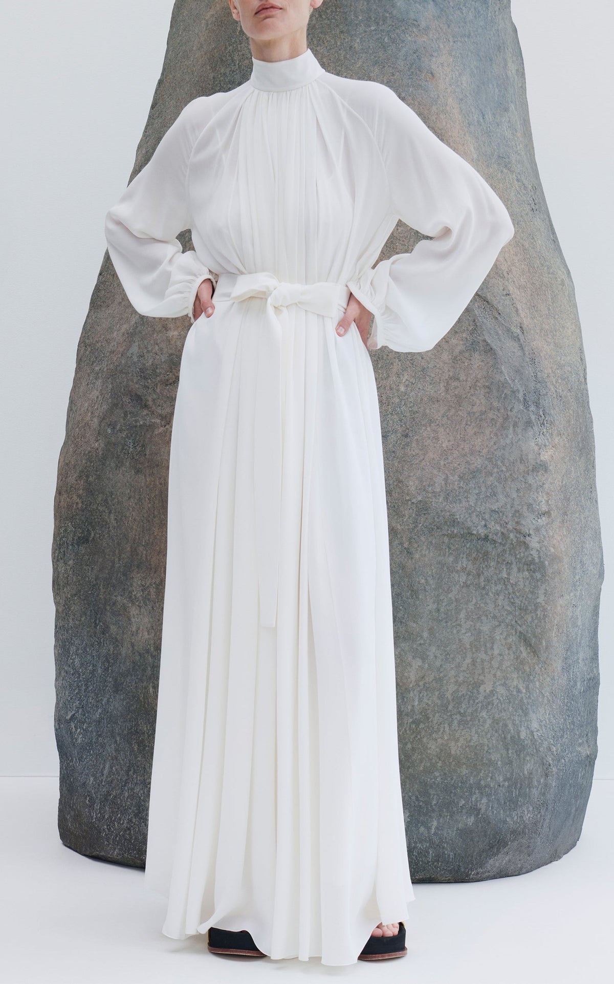 Ivory / Robe Cedric en soie - Ivory