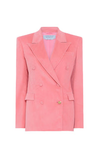 Blush / Veste blazer Gavin en laine - Blush