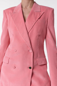 Blush / Veste blazer Gavin en laine - Blush