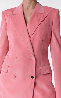 Blush / Veste blazer Gavin en laine - Blush