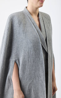 Light Grey Melange / Cape Lindlow en cachemire - Light Grey Melange