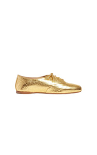 3248103sn009 gold / Gold / Derbies Maya en cuir - Gold