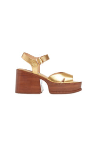 Gold / Sandales Zuri 85 en cuir - Gold