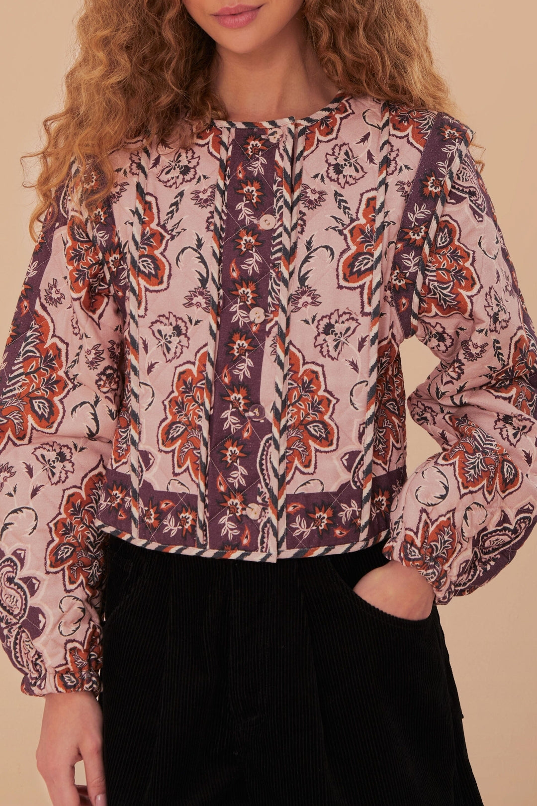 DJV_Glam Tapestry Burgundy Vestes & Manteaux - Glam Tapestry Burgundy