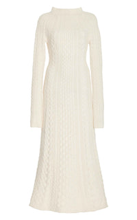 Ivory / Robe Amaris en cachemire - Ivory