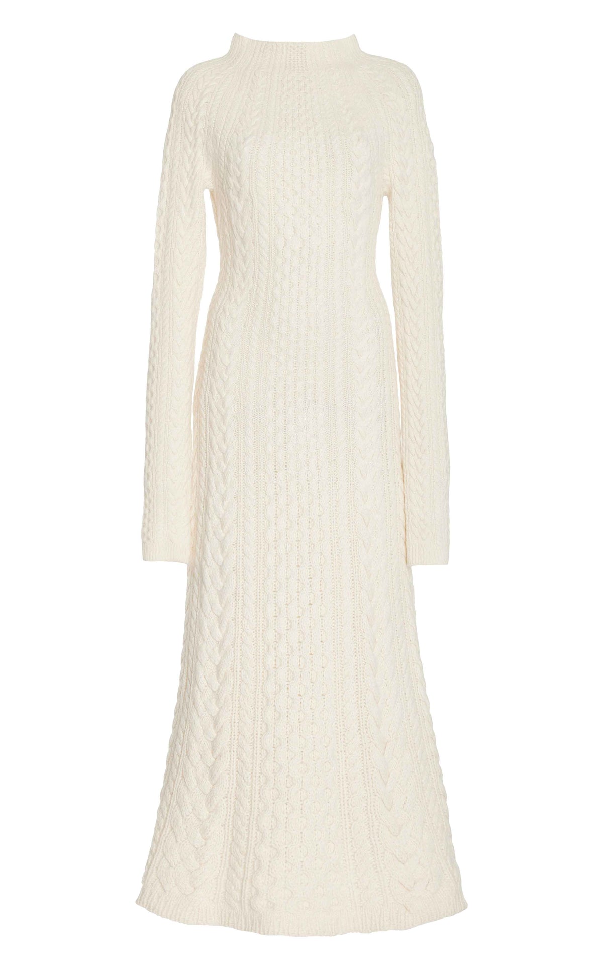 Amaris Dress en ivoire 2/28 cachemire fil