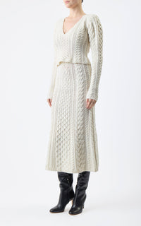 Ivory / Pull Arwel en cachemire - Ivory