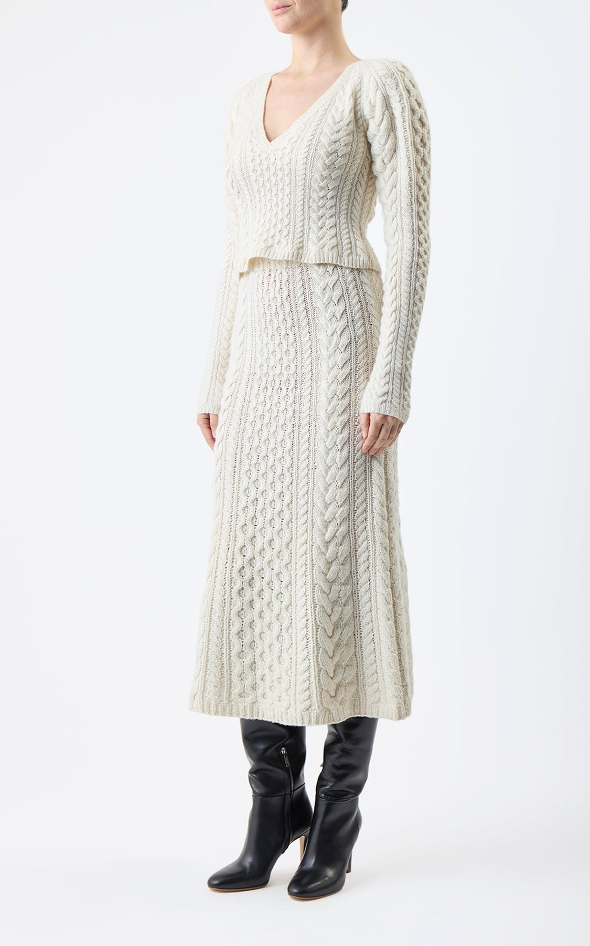Ivory / Pull Arwel en cachemire - Ivory