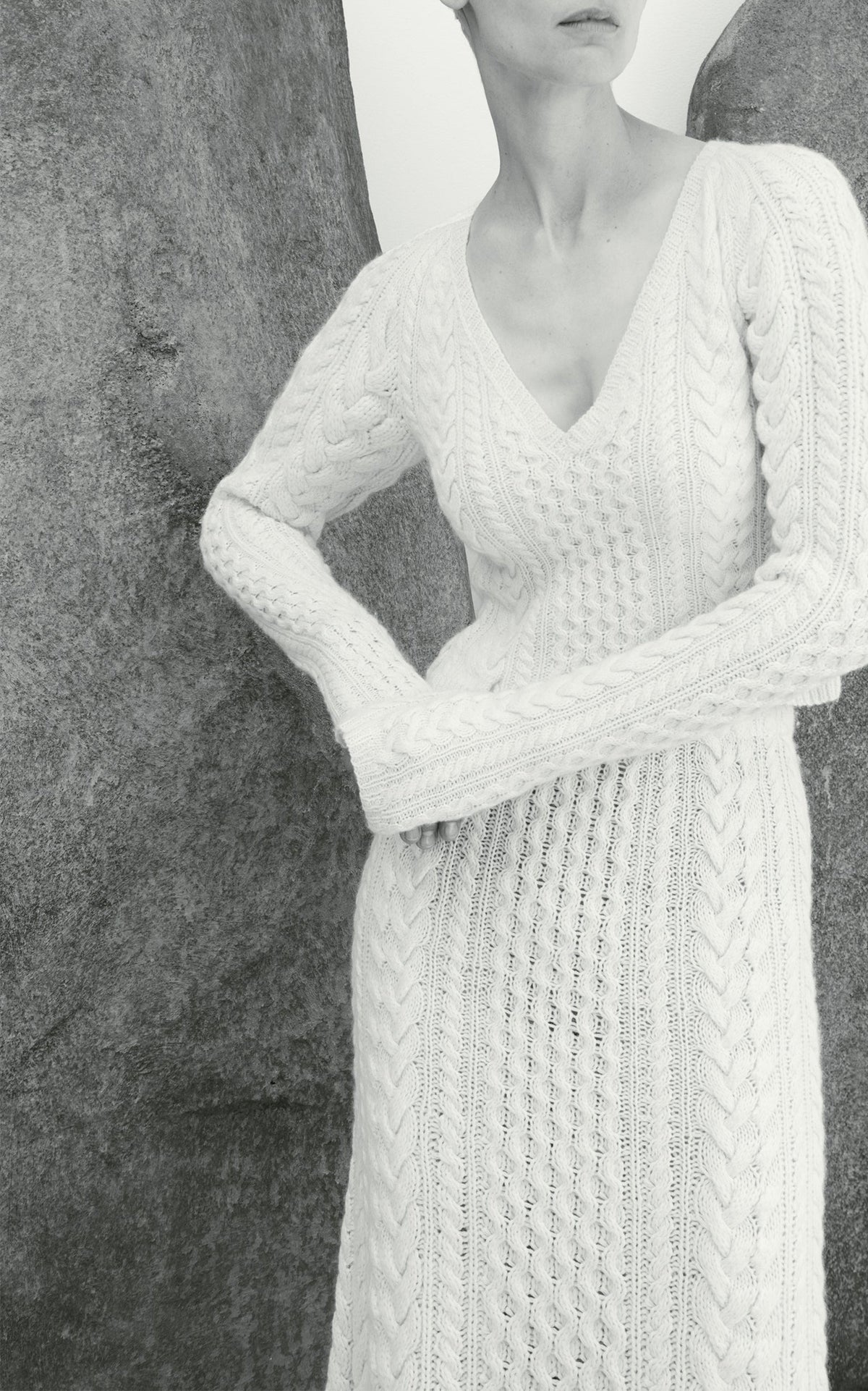 Ivory / Jupe Callum en cachemire - Ivory