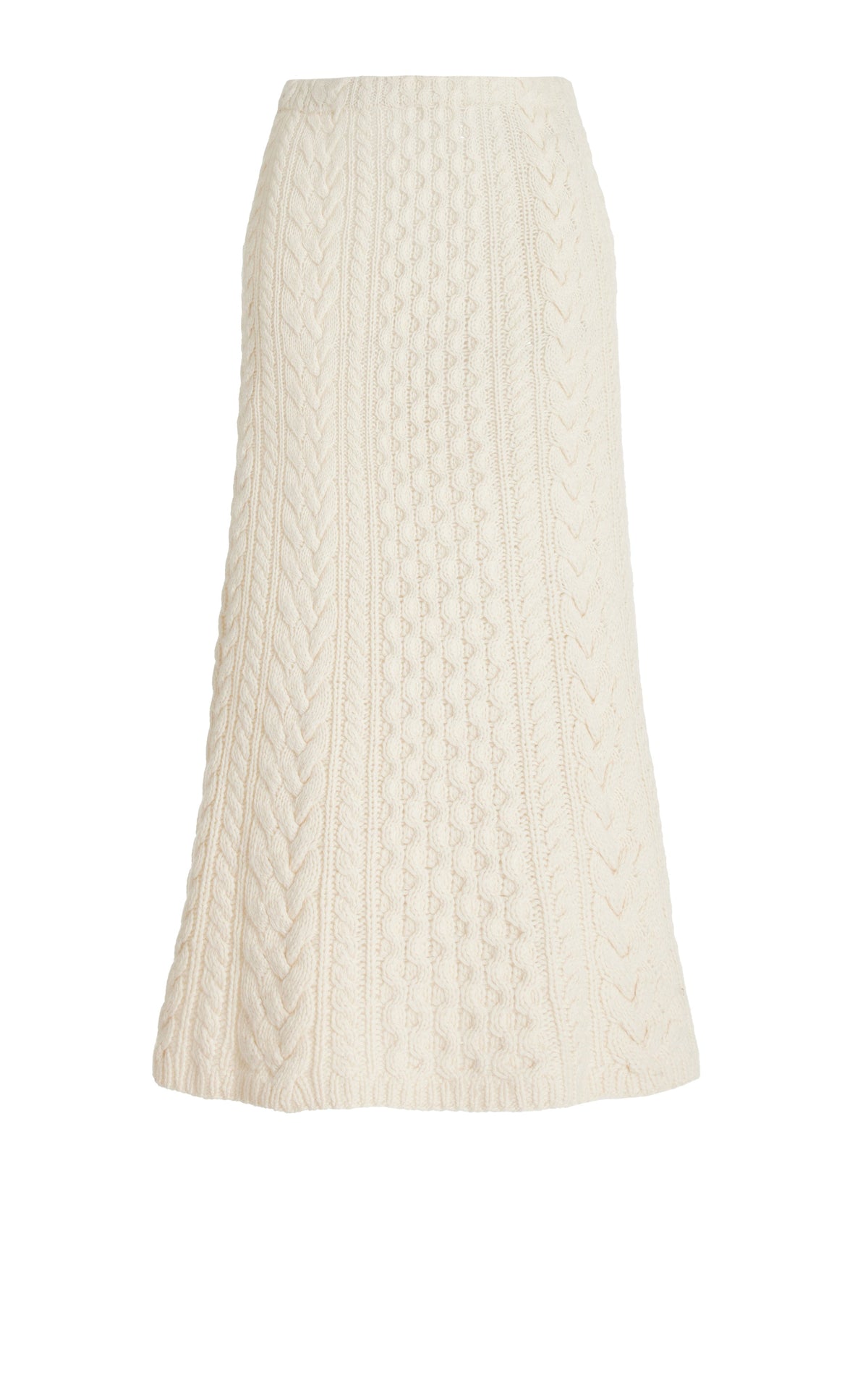 Callum Skirt en ivoire 2/28 cachemire fil