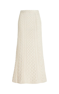Ivory / Jupe Callum en cachemire - Ivory