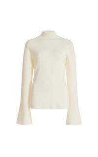 Ivory / Pull à col roulé Straun en laine - Ivory