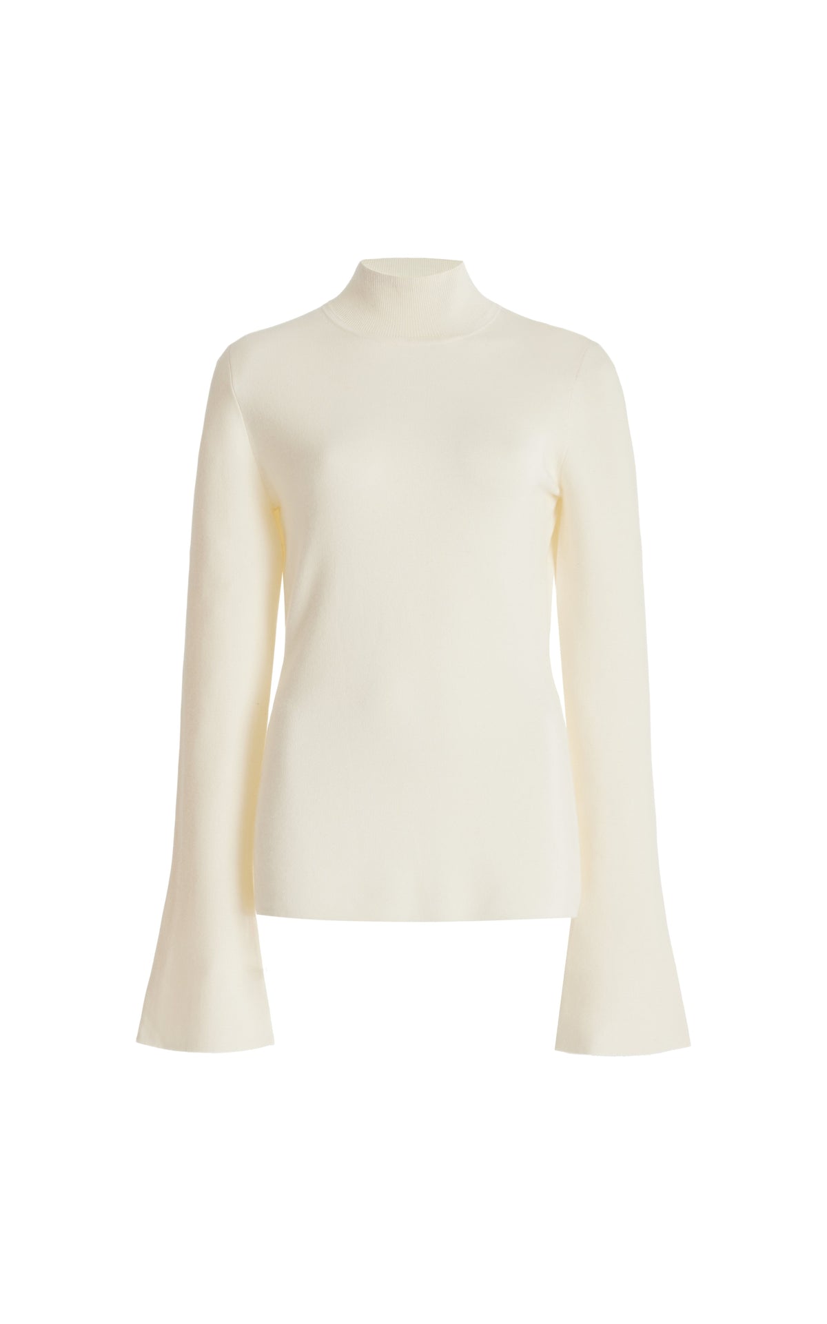 Ivory / Pull à col roulé Straun en laine - Ivory