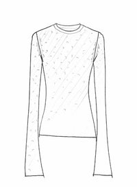 Ramsay Top en ivoire beaded bouclette