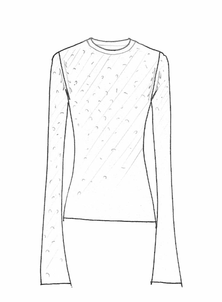 Ramsay Top en ivoire beaded bouclette