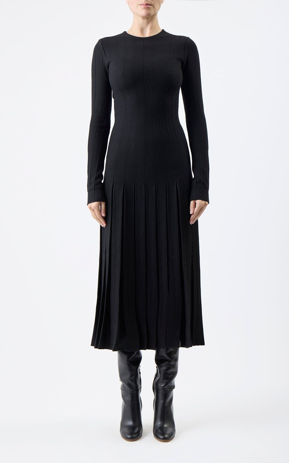 Black / Robe Walsh en laine - Black
