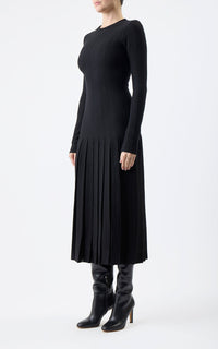 Black / Robe Walsh en laine - Black