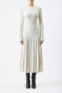 Ivory / Robe Walsh en laine - Ivory