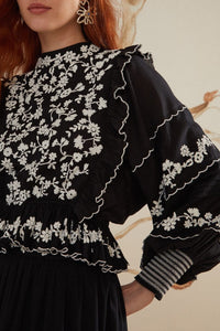 DJV_Black Chemises & Blouses - Black