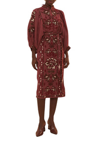 DJV_Burgundy Robes midi - Burgundy