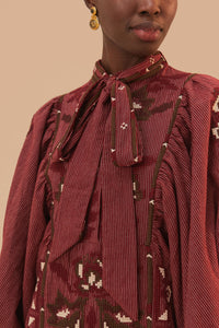 DJV_Burgundy Robes midi - Burgundy