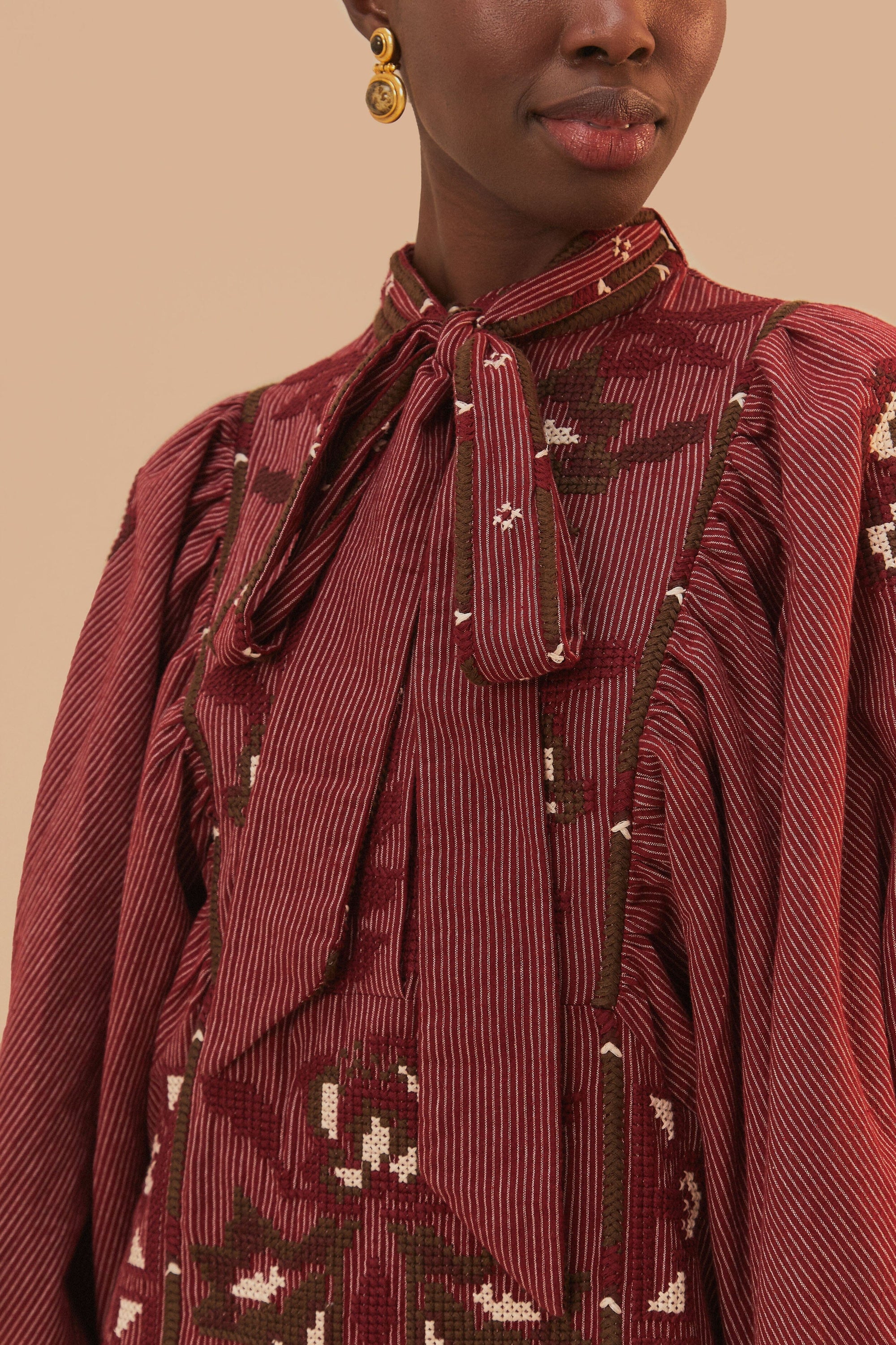 DJV_Burgundy Robes midi - Burgundy
