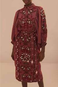 DJV_Burgundy Robes midi - Burgundy
