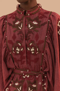 DJV_Burgundy Robes midi - Burgundy