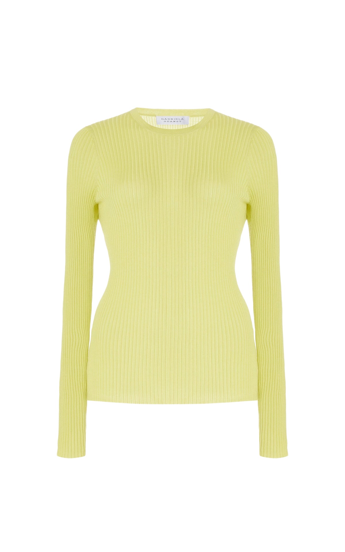 Lime Adamite / Pull col rond Browning en cachemire - Lime Adamite