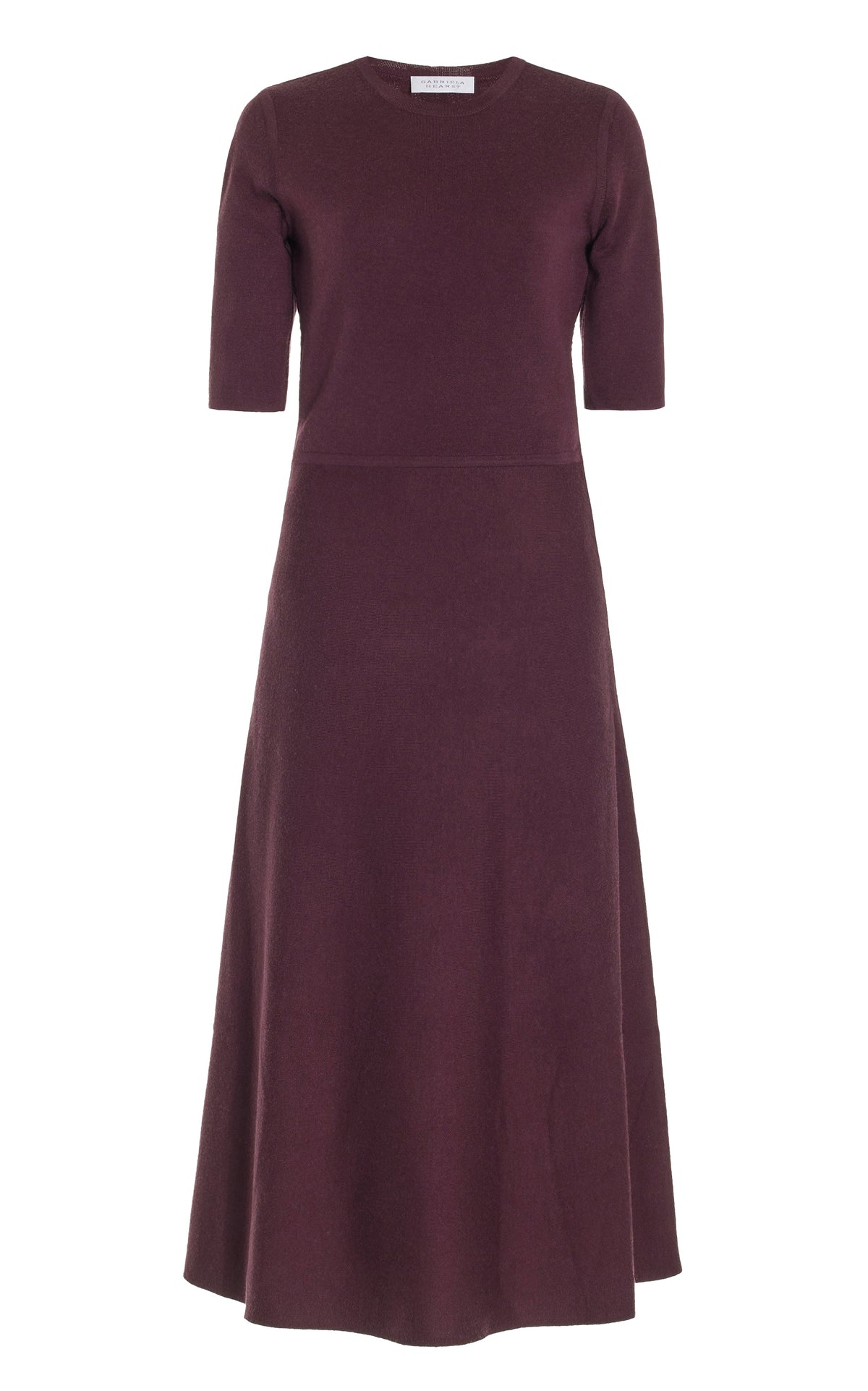 Seymore Dress en bordeaux profond wanaka mérinos cachemire