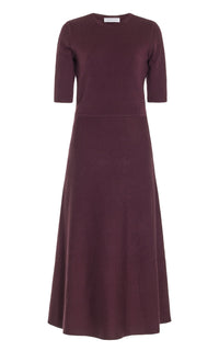 Seymore wool dress - Deep Bordeaux