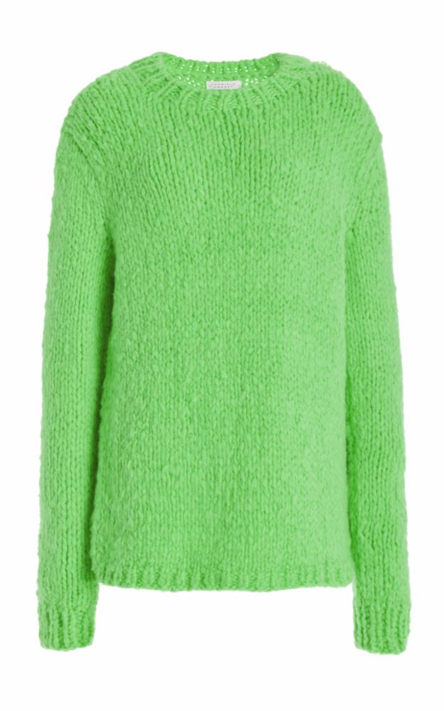 Fluorescent Green / Pull Lawrence en cachemire - Fluorescent Green