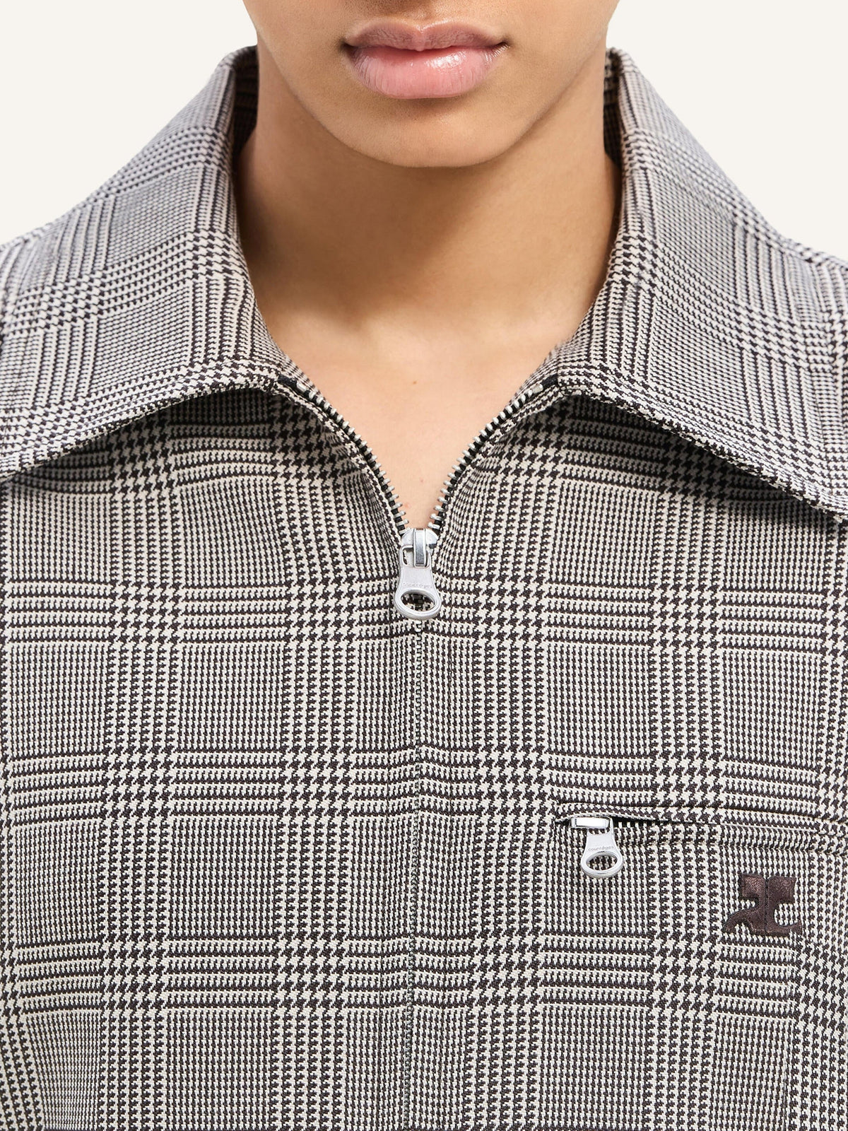 VESTE ZIPPÉE PRINCE DE GALLES