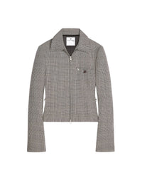 PREMIUM 52pcs NEW / VESTE ZIPPÉE PRINCE DE GALLES - Sand & Mud Brown