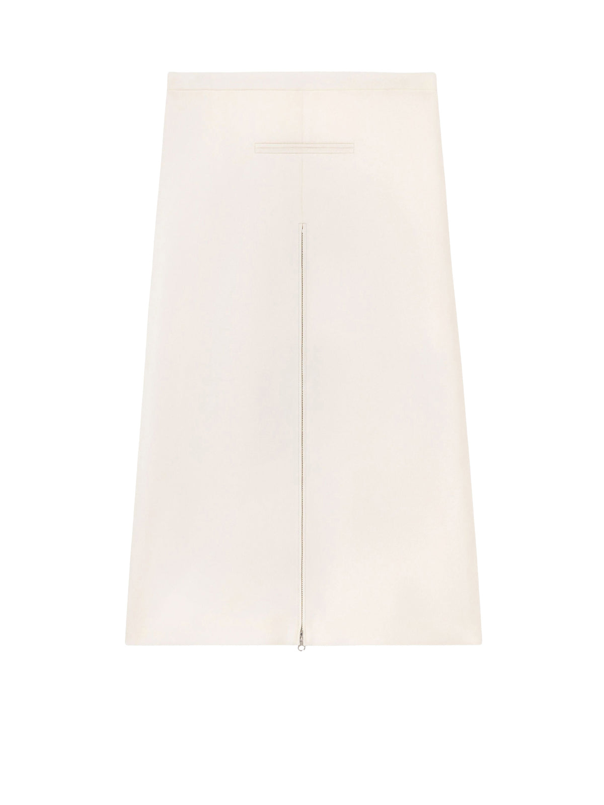 JUPE MIDI TAILLEUR EN TWILL